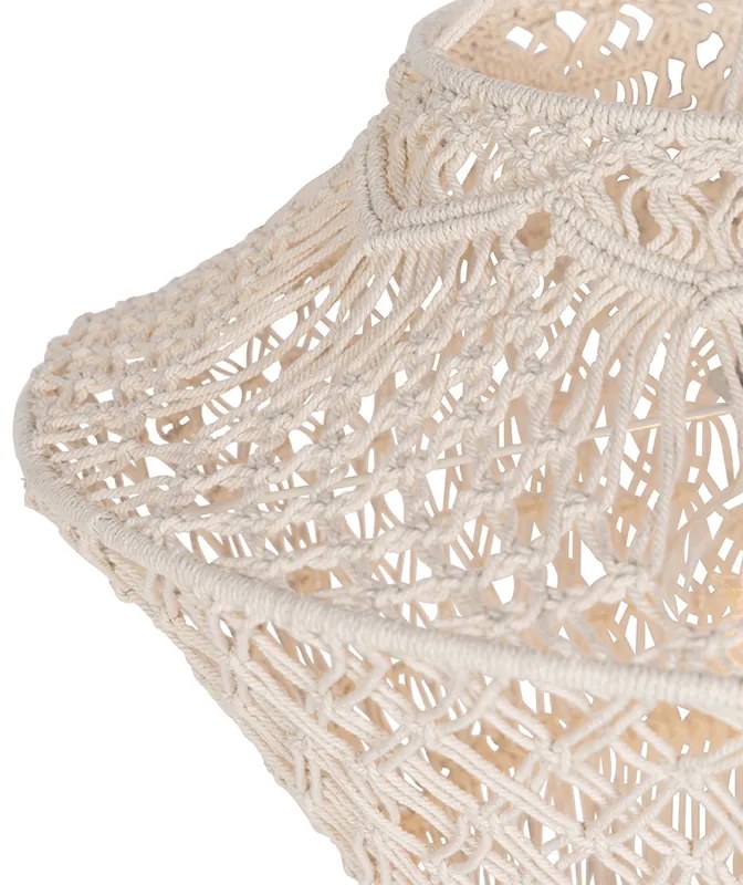 Abajur macrame natural 90 cm
