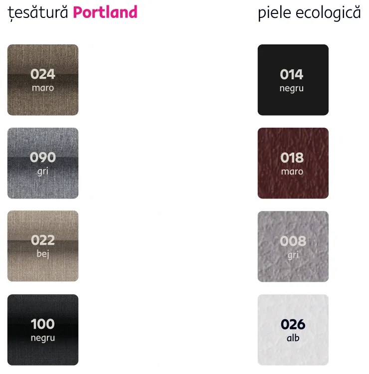 Colţar în formă de U, material textil maro/piele ecologică maro, dreapta, EMILY U