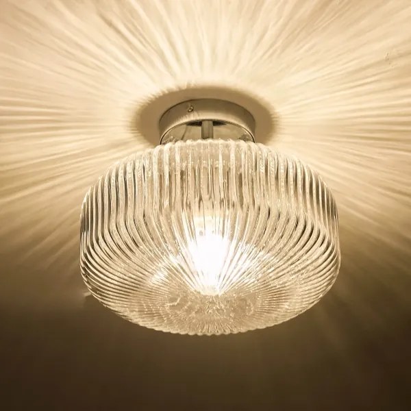 Där Lighting RIV5208 -Plafonieră aplicată pentru baie RIVA 1xE27/60W/230V IP44 crom