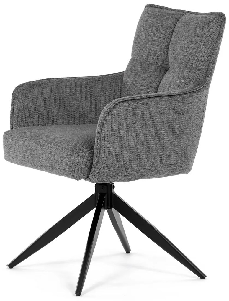 Set de scaune de sufragerie cu mecanism deîntoarcere DCH-P3170 GREY2, 2 buc.