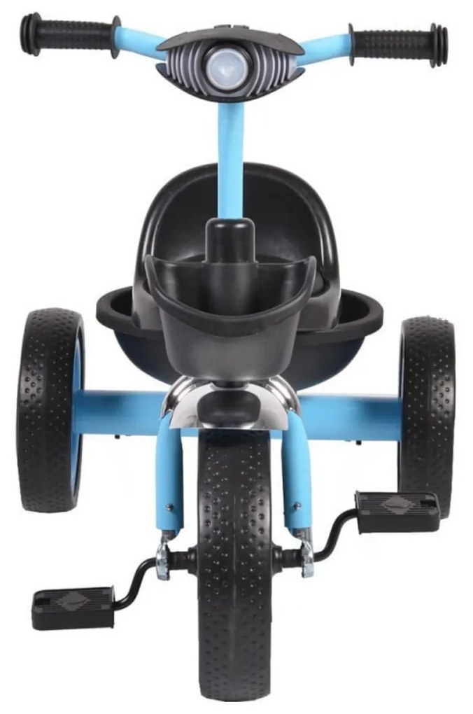 Tricicleta cu pedale NOVOKIDS™ Hawk Trike , Cu melodii si lumini, Doua cosulete pentru jucarii, Max 25 kg, Roti din cauciuc EVA, Cadru metalic, Far