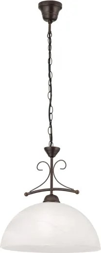 Orion - Lustra pe lanț RULA 1xE27/40W/230V, diametru 35 cm, alb/bronz