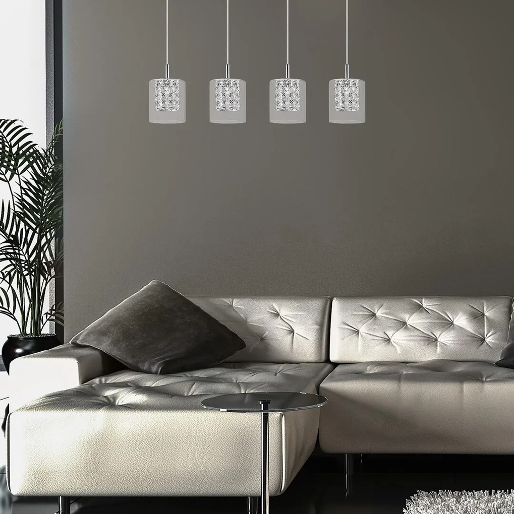 Lustra suspendata design elegant Duchess crom