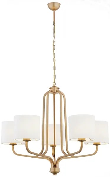 Lustră pe lanț MARANELLO 5xE27/15W/230V Argon 2172