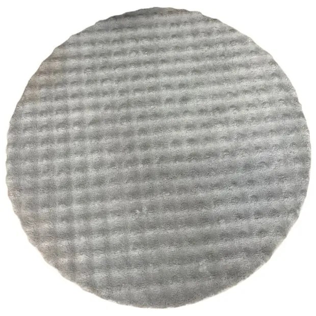 Covor gri lavabil rotund ø 120 cm Bubbly – Oyo Concept