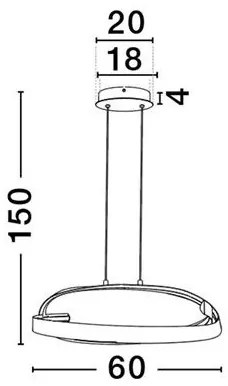 Lustra suspendata LED CCT OLIA aluminiu negru