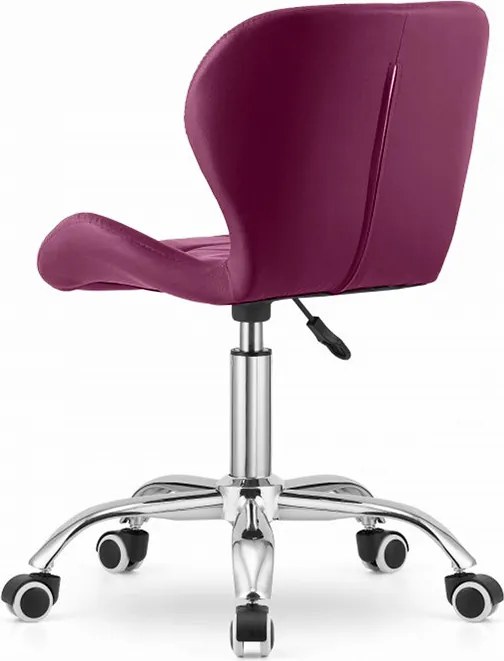 OFERTA Scaun de birou AVOLA de culoare visiniu din piele ecologica calitatea II.