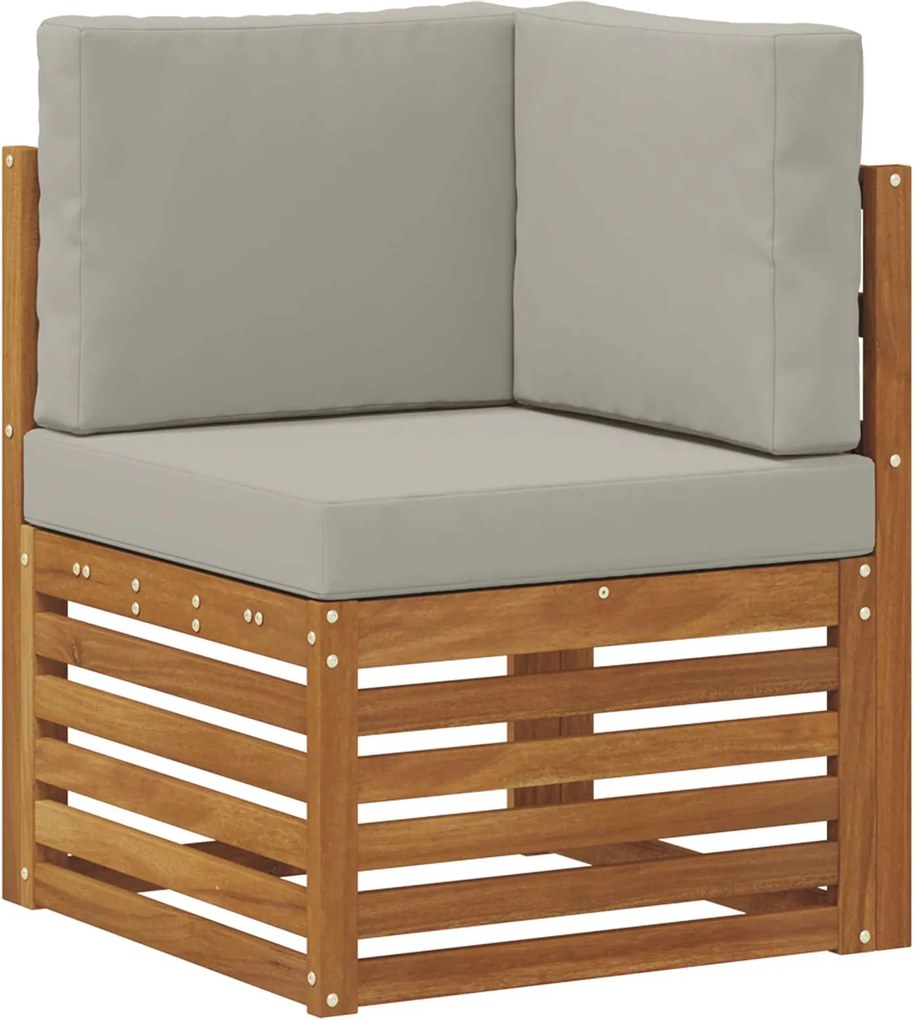 vidaXL Sofa Colțar pentru Exterior Lemn Solid de Acacia natural