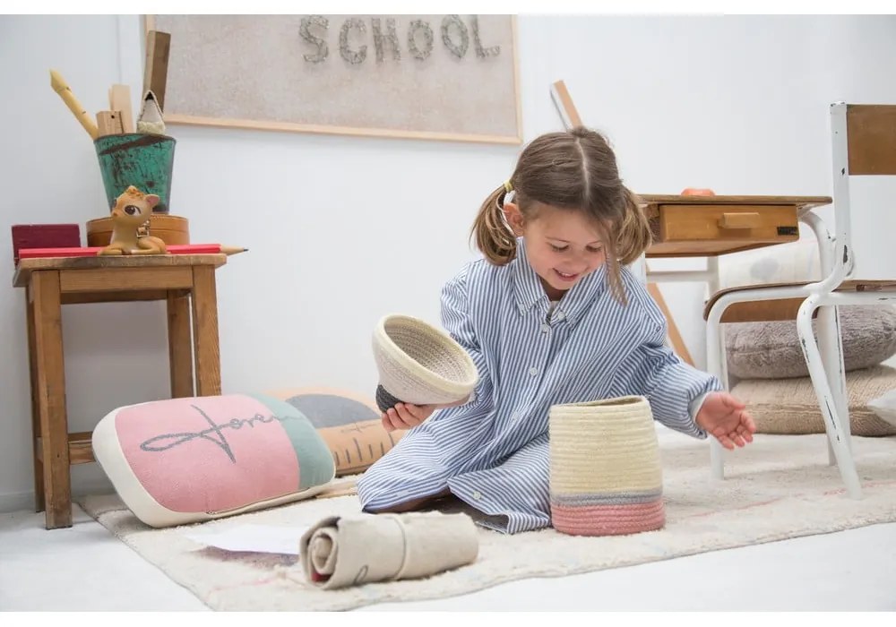 Coș de jucării pentru copii din material textil ø 13x30 cm Pencil Small – Lorena Canals