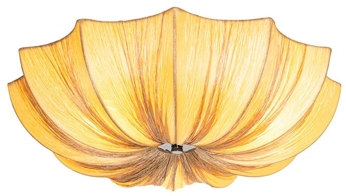 Plafoniera de design bej 52 cm 3 lumini - Plu