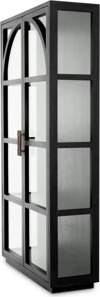Vitrina design LUX, Furnir Stejar negru, San Bernardino