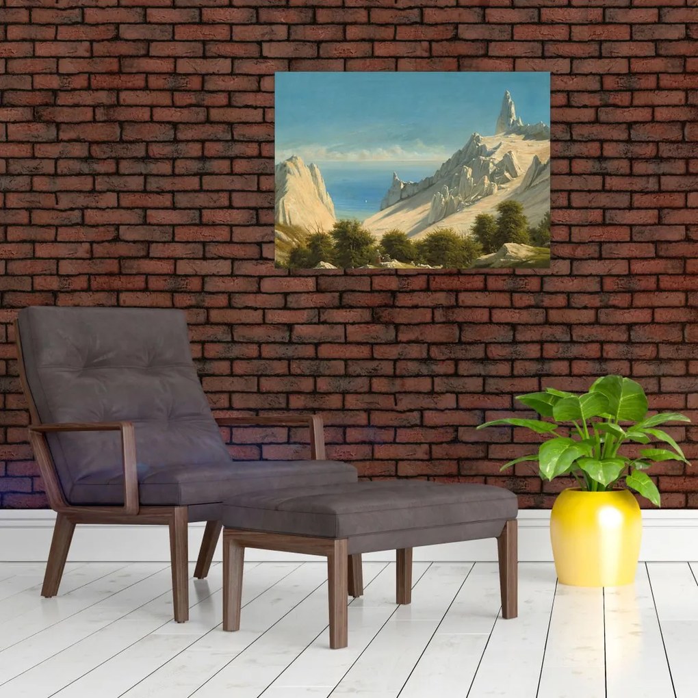 Tablou - Georg Emil Libert, View of Sommerspiret, the Cliffs of Møn, reproducere (70x50 cm)