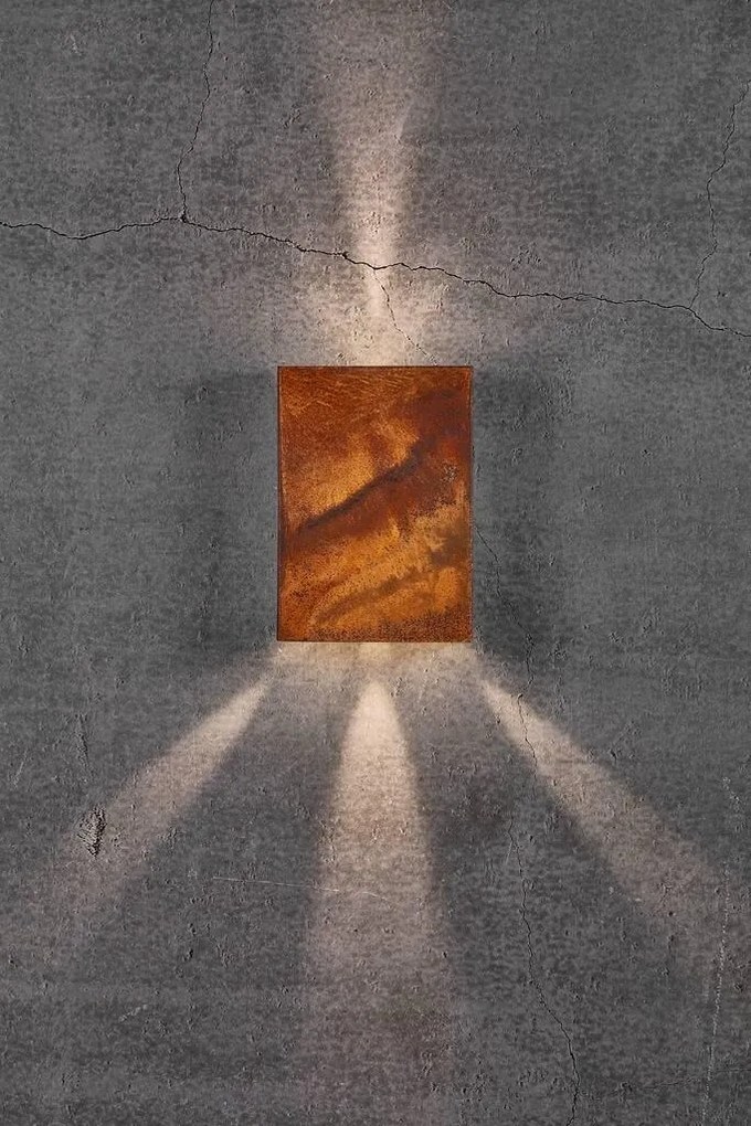 Aplica LED exterior cu iluminat up/down IP54 Fold 15 corten 2019051038 NL