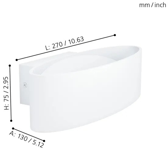 Eglo 98541 - Aplică perete LED MACCACARI LED/10W/230V