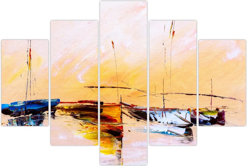 Tablou - Pictură barcă (150x105 cm)