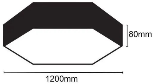 Plafonieră LED/120W/230V 4000K d. 120 cm