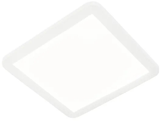 Plafoniera albă 30 cm cu LED inclus reglabil în 3 trepte IP44 - Steve