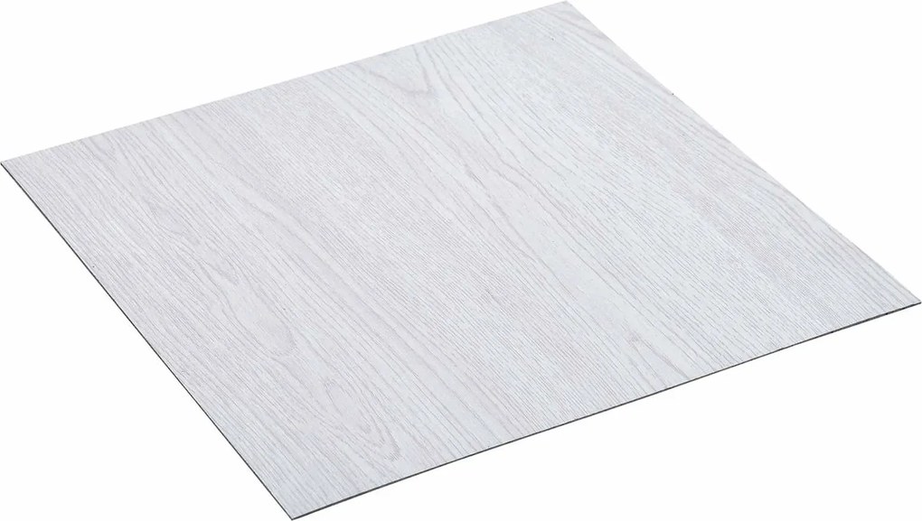 vidaXL Plăci de Pardoseală 55 pcs Alb 5,11 m² PVC