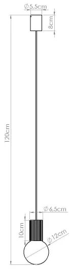 Lustră pe cablu Sollux SL.1724 HALO 1xG9/8W/230V d. 12 cm verde