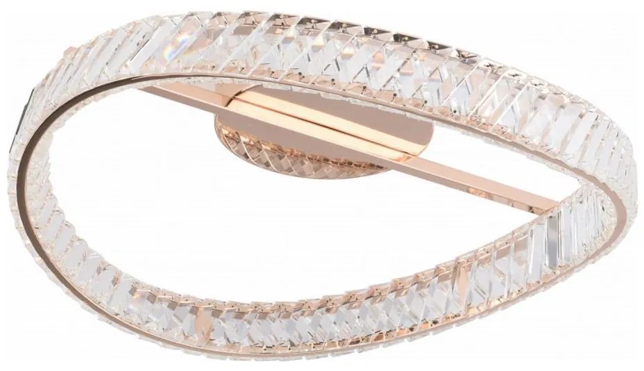 Zuma Line MX3317-1-3GT - Corp de iluminat LED dimabil GANO LED/36W/230V Ø 52 cm aur roz