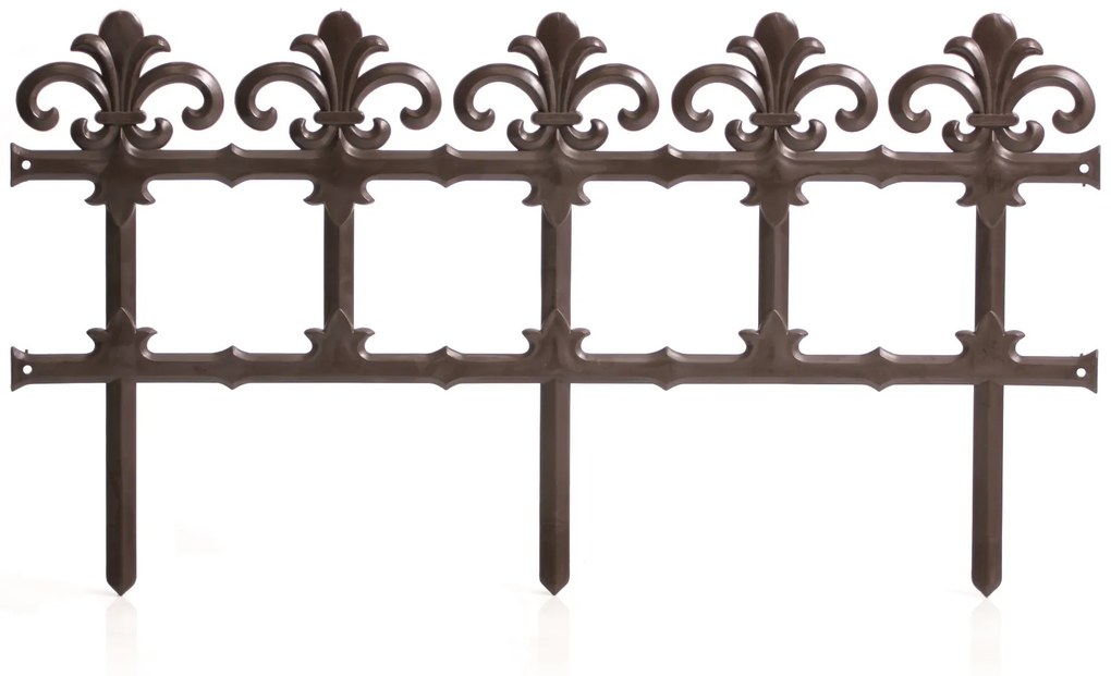 Gard de grădină Art 34 cm maro