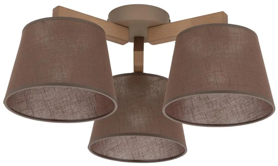 Brilagi - Lustră aplicată LATTE SABIA 3xE27/15W/230V pin/maro