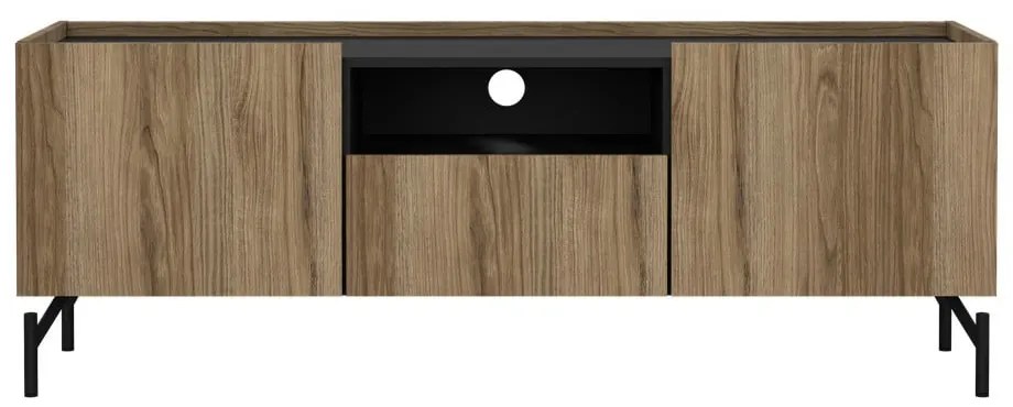 Comodă TV maro cu aspect de lemn de stejar 147x54x41 cm Bergen – Tvilum