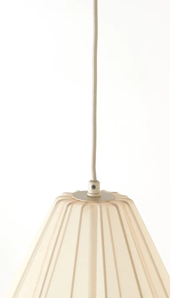 Lustră bej cu abajur textil ø 38 cm Itela – Light &amp; Living