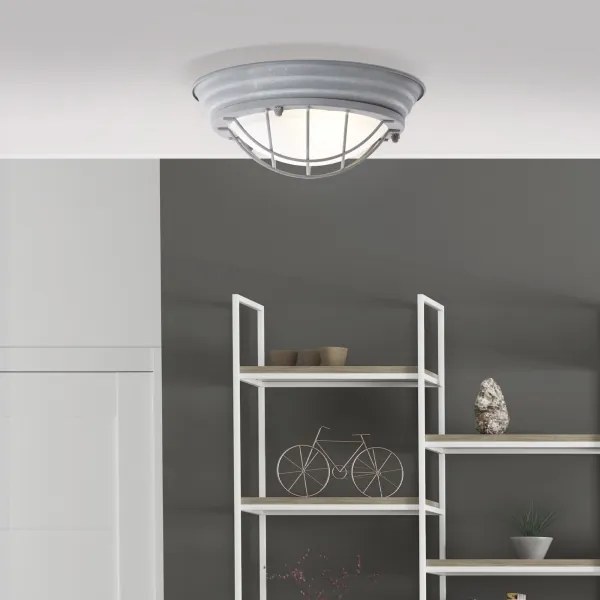 Brilliant - Plafonieră TYPHOON 1xE27/30W/230V Ø 29 cm, gri