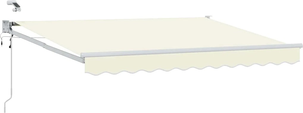 vidaXL Cort electric retractabil Crem 2,5 x 2 m