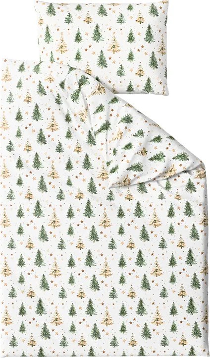 Lenjerie de pat din bumbac CHRISTMAS FOREST colorat Dimensiune lenjerie de pat: 70 x 90 cm | 140 x 200 cm