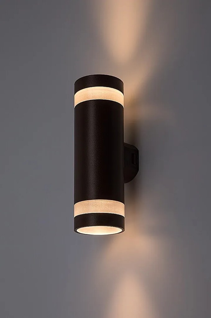 Aplica LED CCT perete exterior IP65 Urfa Line maro