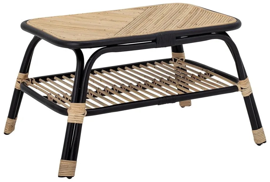 Măsuță de cafea neagră-în culoare naturală 79x54 cm Loue - Bloomingville