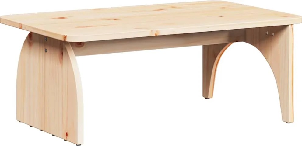 vidaXL Masă de cafea natural 80 x 50 x 31 cm Lemn masiv de pin