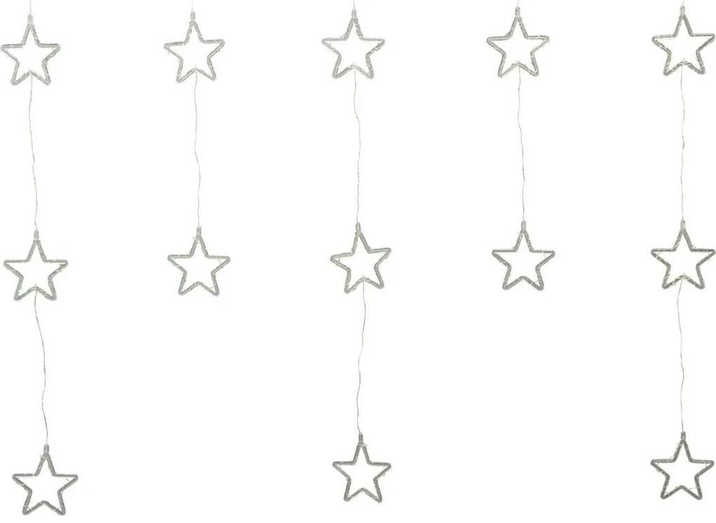 Ghirlandă luminoasă pentru exterior Stars, 120x120 cm LED, alb rece, temporizator, 8 funcții, 120 cm