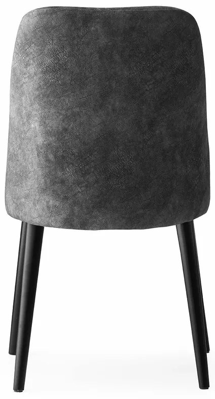 Set de scaune de sufragerie Dallas Anthracite, 2bucăți