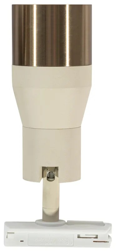 Spot modern bej cu auriu pentru sistem de șină monofazat GU10 50mm - Iconic Kohua