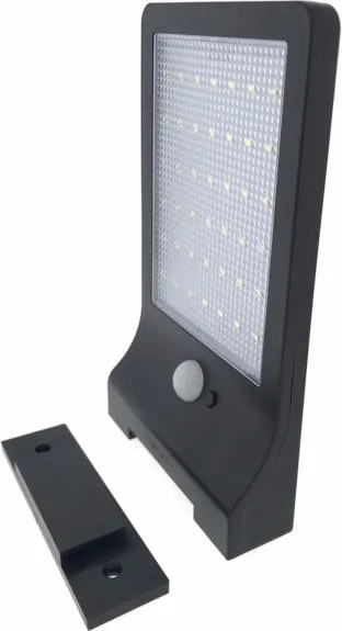 HÖFFTECH - Lampă solară de perete cu LED și senzor, 3,7V, 2200 mAh, IP44