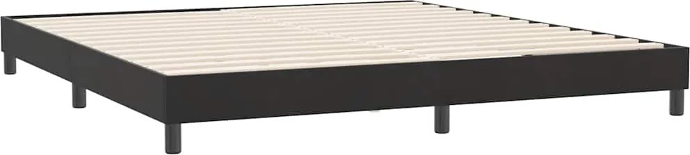 vidaXL Cadru de pat fără saltea neagră 180x210 cm catifea