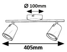 Rabalux 5046 - Spot LED SOLANGE 2xLED/6W/230V