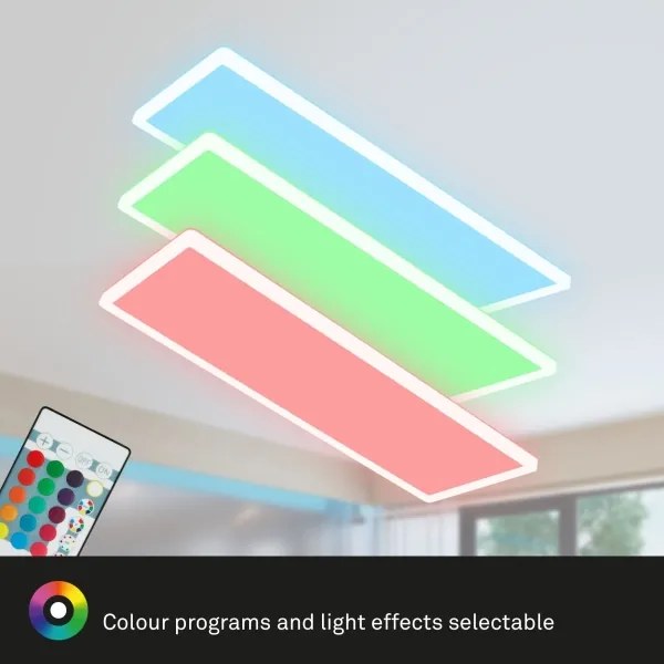 Briloner 7404-016 - Panou LED aplicat RGBW dimabil/22W/230V 4000K + telecomandă