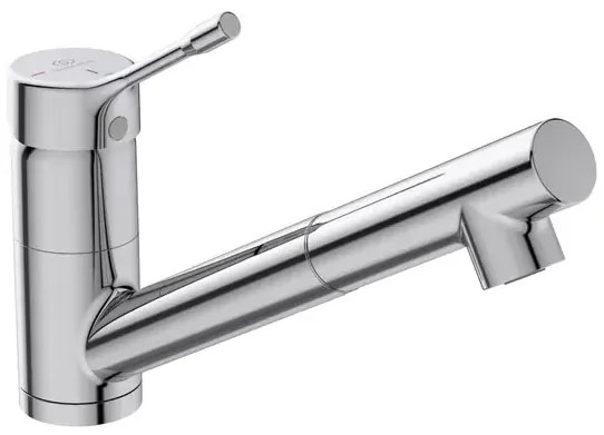 Baterie bucatarie cu dus extractibil Ideal Standard Ceralook BlueStart finisaj crom lucios