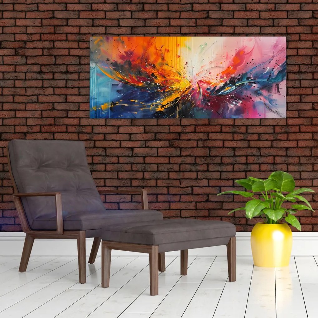 Tablou - Abstracție de culoare (120x50 cm)