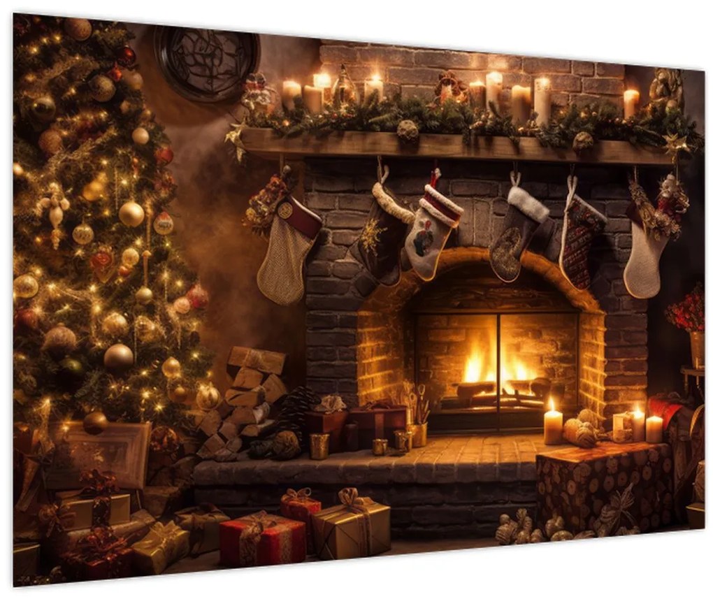 Tablou - Atmosfera de Crăciun (90x60 cm)