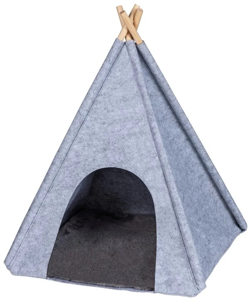 Cort tip teepee pentru animale de companie Wenko, gri deschis