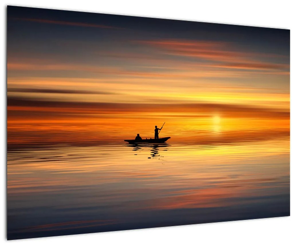 Tablou - cu barca (90x60 cm)