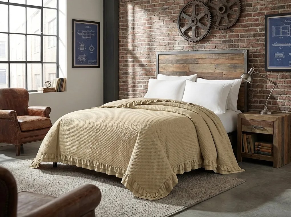 Cuvertura de pat MONTEGO, bej Dimensiune: 170 x 210 cm