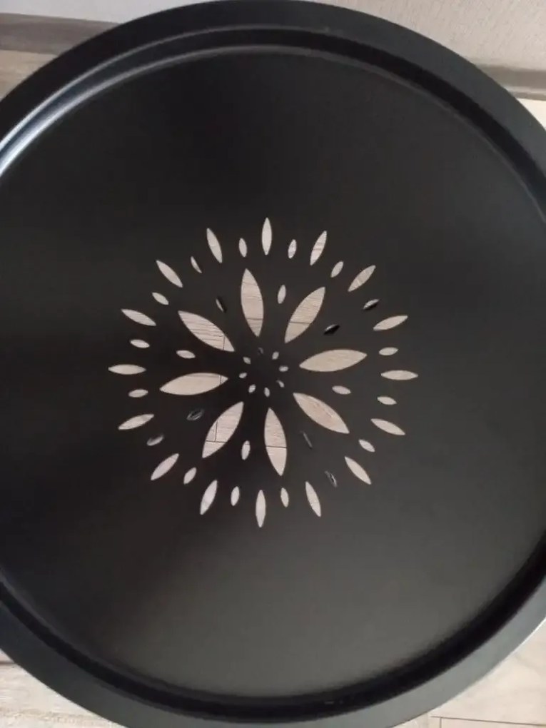 Masuta metal Tago negru Homs, 46X46X52 cm ,10371