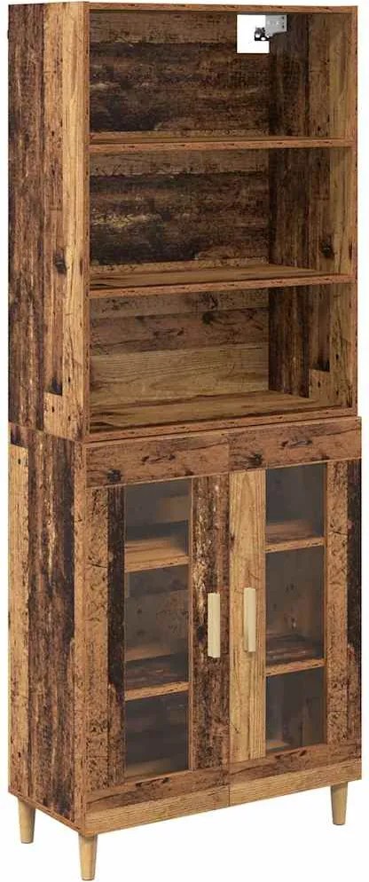 vidaXL Bufet Lemn Vechi 69,5 x 32,5 x 180 cm Lemn compozit