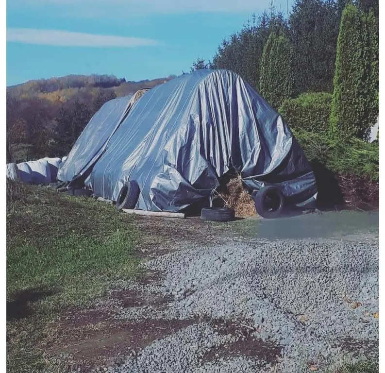 ShopJK PRELATĂ MARO - ARGINTIE 3X4 M 210G/M2